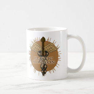 Caneca De Café Caduceu de Cirurgião Plástico