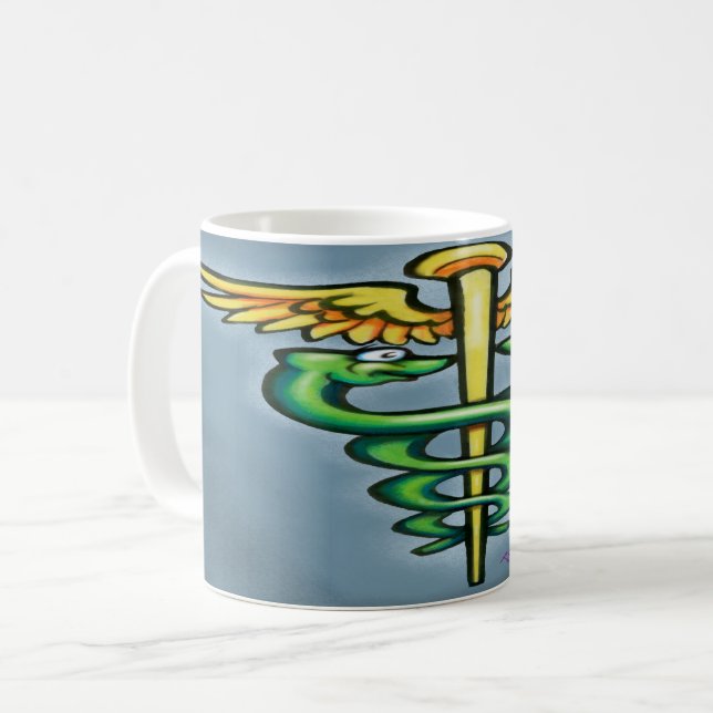 Caneca De Café Caduceus (Frente Esquerda)