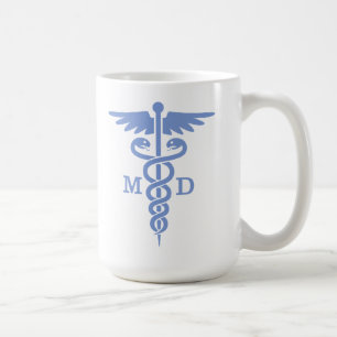 Caneca De Café Caduceus MD (azul)
