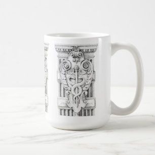 Caneca De Café CADUCEUS Tall White Mug