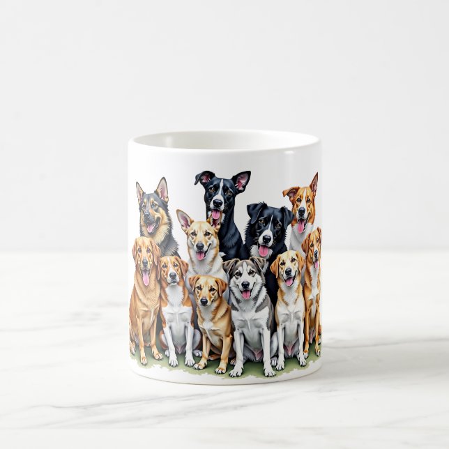 Caneca De Café cães (Centro)
