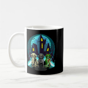 Caneca De Café Cães Beagle de Halloween Esqueleto Zumbi Cachorro 