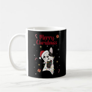 Caneca De Café Cães-Bulldog Feliz Natal Animais de inverno