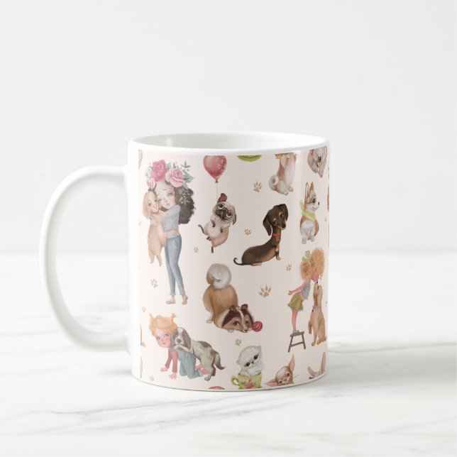 Caneca De Café Cães de Amor (Esquerda)