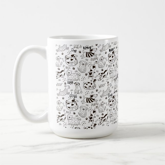 Caneca De Café Cães de Amor (Esquerda)