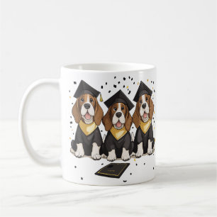 Caneca De Café Cães de Cães de Caça de Graduação