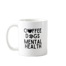 Cães de café e saúde mental engraçada