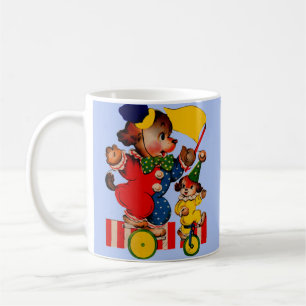 Caneca De Café cães de circo que andam uniciclos