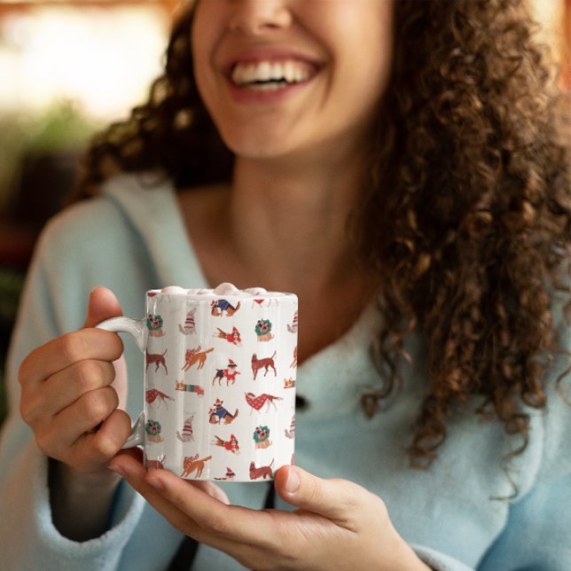 Caneca De Café 🎅 🐶 Cães de Natal (Christmas Dogs Coffee Mug)