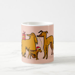 Caneca De Café Cães de Natal