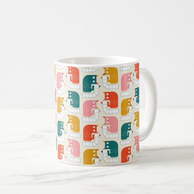 Caneca De Café Cães de papel higiênico (Frente Esquerda)