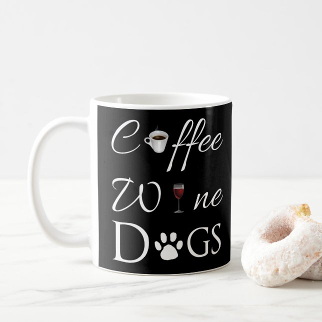 Caneca De Café Cães de Vinho Café Mug Café (Com Donut)