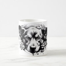 Cães e Designs de Café