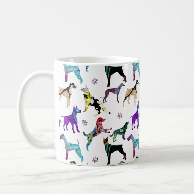 Caneca De Café Cães e patas (Esquerda)