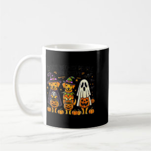 Caneca De Café Cães Em Fantasias De Halloween Design - Engraçado