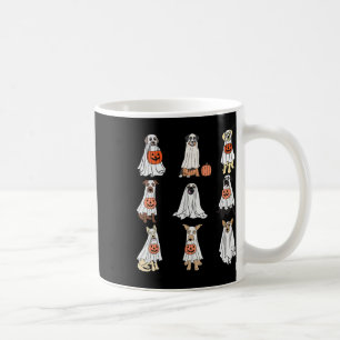 Caneca De Café Cães Fantasmas Cachorros Bonitos Vestidos Como Eng