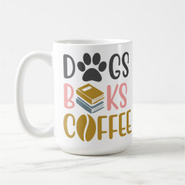Caneca De Café Cães livros café
