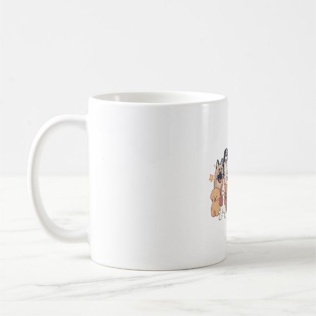 Caneca De Café Cães Magia (Esquerda)
