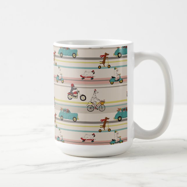 Caneca De Café Cães movendo-se em veículos padrão (Direita)