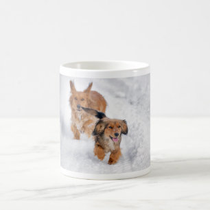 Caneca De Café Cães na neve