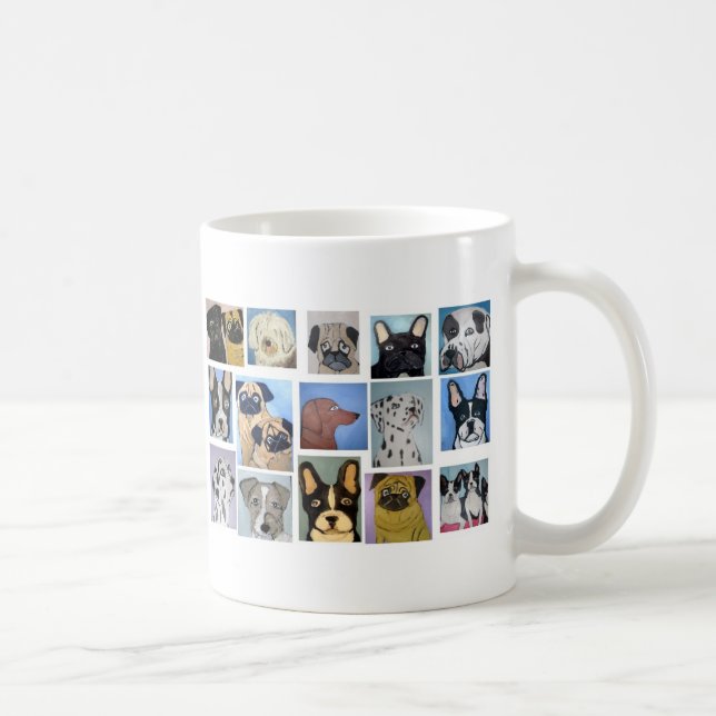 Caneca De Café cães pelo ginsburg de eric (Direita)