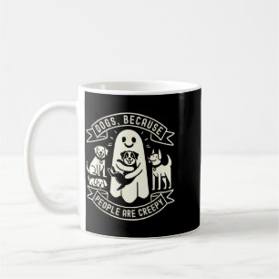 Caneca De Café Cães Porque as Pessoas São Esquisitas Camiseta Ama