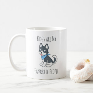 Caneca De Café Cães são as Minhas Pessoas Favoritas Cachorro Husk