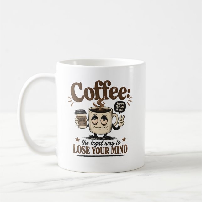 Caneca De Café Café a maneira legal de perder a cabeça (Esquerda)
