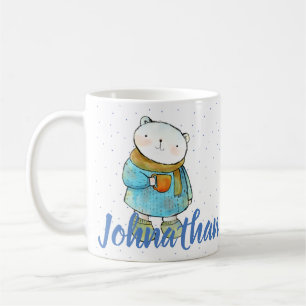 Caneca De Café Café Adorando Urso Polar Personalizado