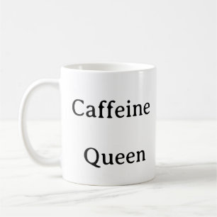 Caneca De Café Café Amantes de Mug - Cafeine Rainha Funny present