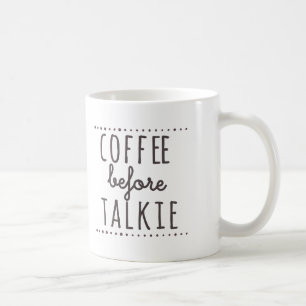 Caneca De Café Café antes da caneca do Talkie