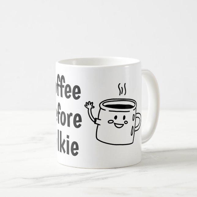 Caneca De Café café antes da conversa (Frente Esquerda)