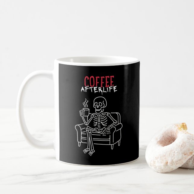 Caneca De Café Café após a vida (Com Donut)