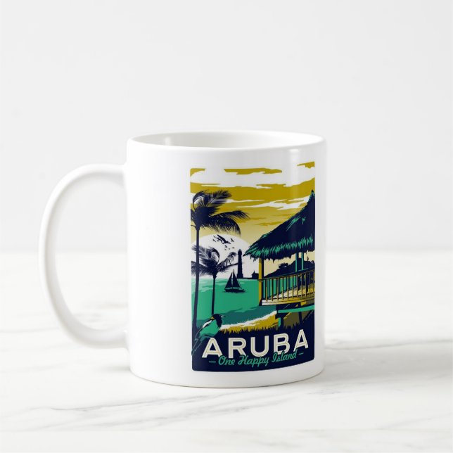 Caneca De Café Café Aruba Mug - Tamanho 11oz (Esquerda)