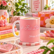 Café Au Lait Todos os Dias - Gradiente Rosa Amarel