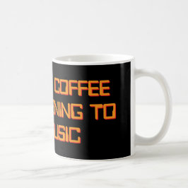 Caneca De Café Café bebendo e escuta música dos anos 80