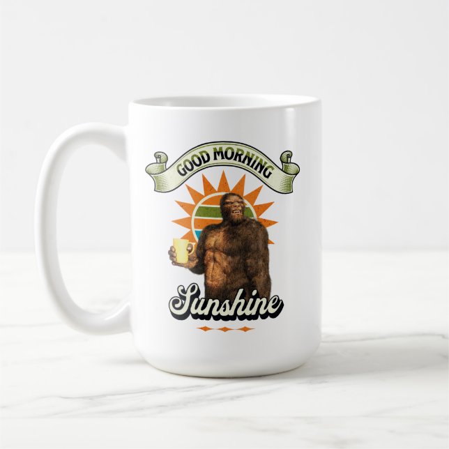 Caneca De Café Café Bigfoot Divertido Humor Matinal (Esquerda)