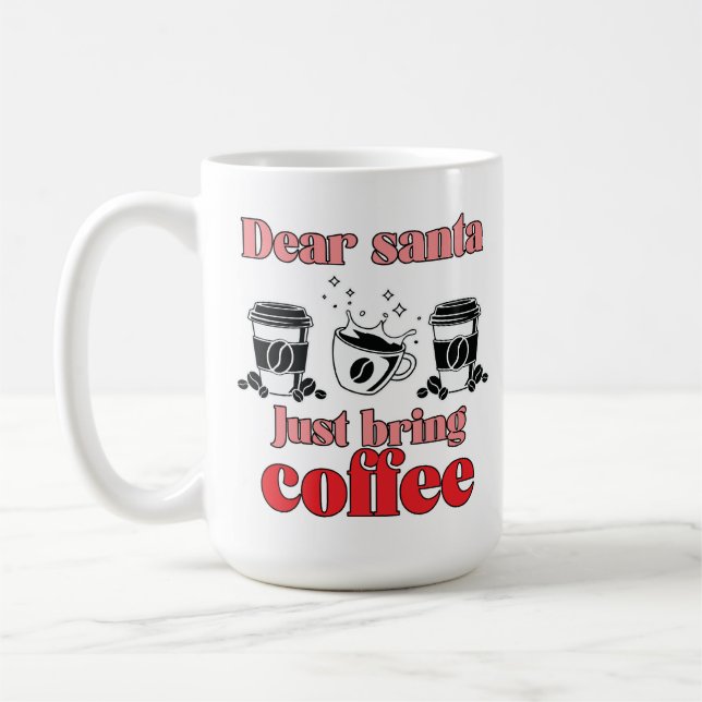 Caneca De Café Café Bonito com Ditos de Férias no Natal (Esquerda)