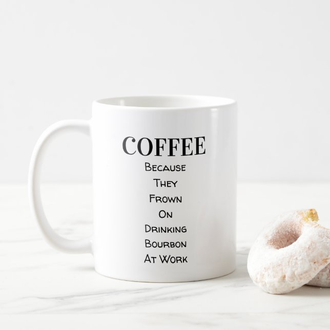Caneca De Café Café (Bourbon) - MisterP Mug (Com Donut)