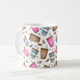 Caneca De Café Café, Café Feijão, Corações, Café Lover