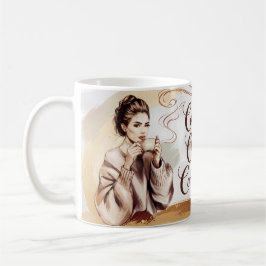 Caneca De Café Café, Caos e Mug de Confiança - Artístico e Louco