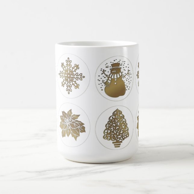 Caneca De Café Café, Chá, Floco de neve, Boneco de neve, Árvore,  (Centro)