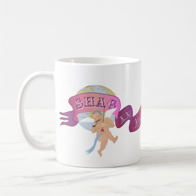 Caneca De Café Café, chá ou mim? (seu) (Esquerda)