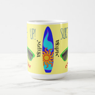 Caneca De Café Café Clássico de Surf Multicolorido Personalizado