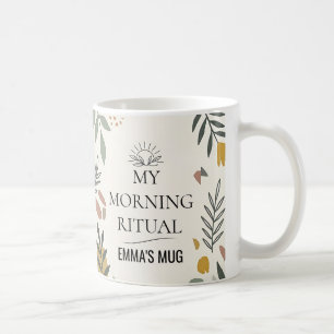 Caneca De Café Café com Embrulho Total de Flor Silvestre Botânica