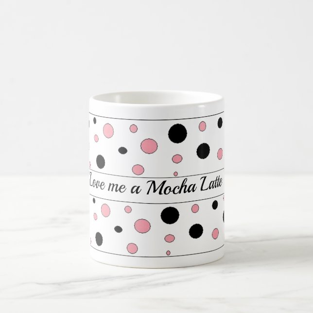 Caneca De Café Café com Leite Mocha Pontos Caprichosos (Centro)