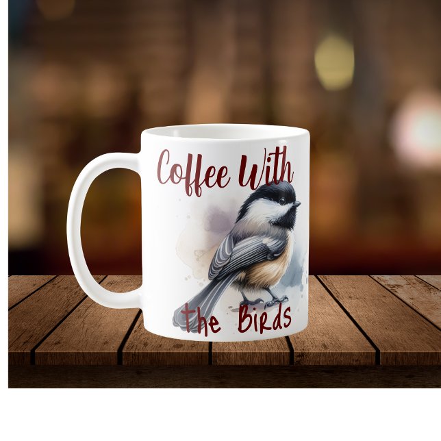 Caneca De Café Café Com Os Pássaros (Criador carregado)
