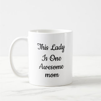 Caneca De Café Café com Rótulo Elegante "Uma Mãe Incrível"