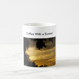 Caneca De Café Café Com Sunset
