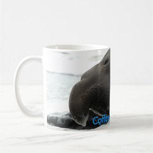Caneca De Café Café com Teodor, o selo da manhã de elefante